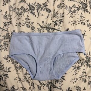 Aerie blue ribbed cotton boy brief L